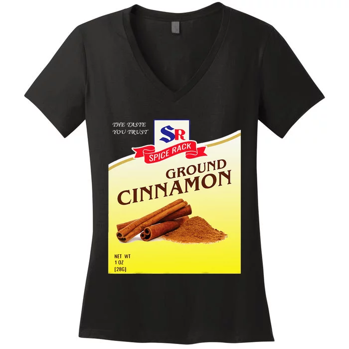 Cinnamon Spice Halloween Costume Women's V-Neck T-Shirt