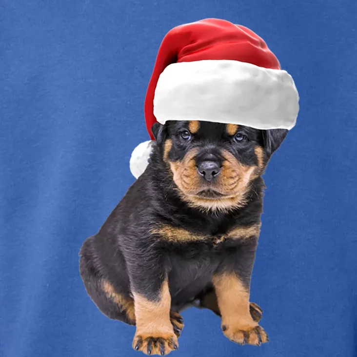 Christmas Santa Hat Rottweiler Gift Toddler Hoodie