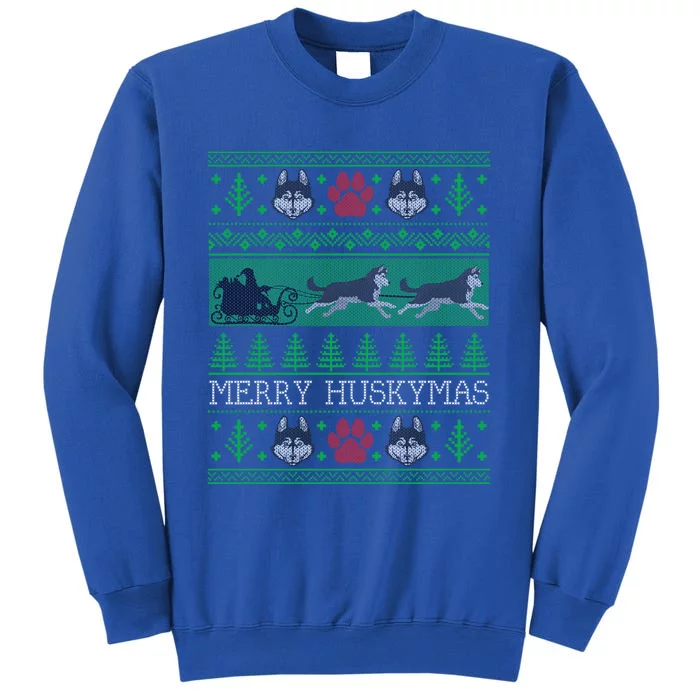 Christmas Siberian Husky Dog Funny Husky Ugly Christmas Gift Sweatshirt