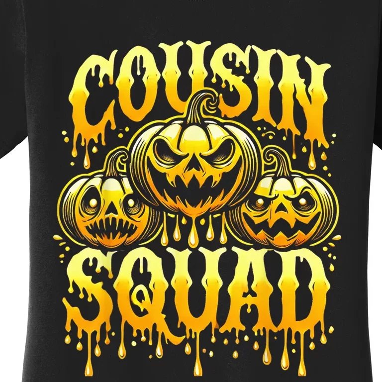 Cousin Squad Halloween Cousin Crew Costume Matching Pumpkins Women's T-Shirt