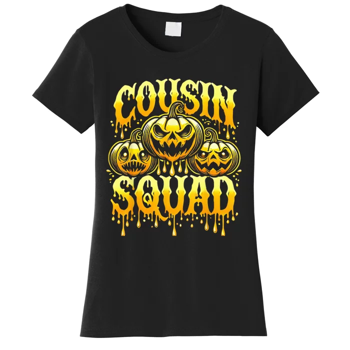 Cousin Squad Halloween Cousin Crew Costume Matching Pumpkins Women's T-Shirt