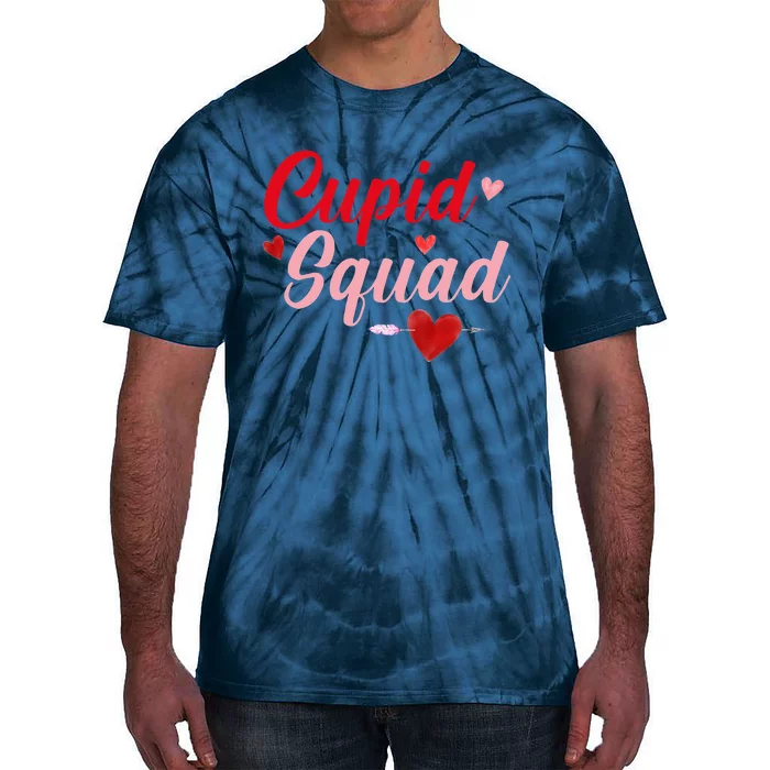 Cupid Squad Hearts Funny Valentine's Day Gifts For Group Tie-Dye T-Shirt