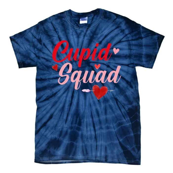 Cupid Squad Hearts Funny Valentine's Day Gifts For Group Tie-Dye T-Shirt