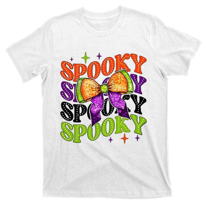 Coquette Spooky Halloween Bow T-Shirt