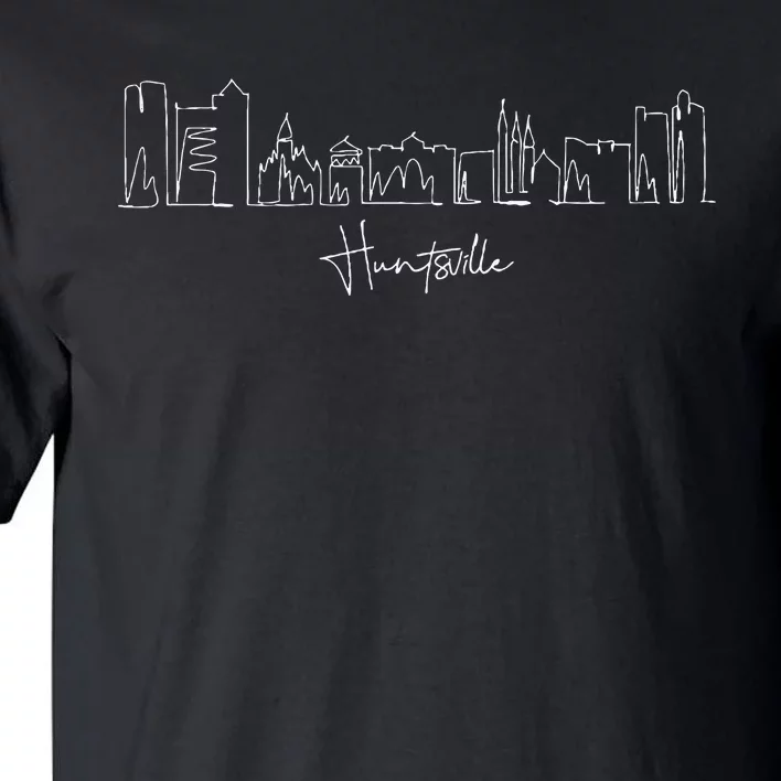 City Skyline Huntsville Alabama Tall T-Shirt