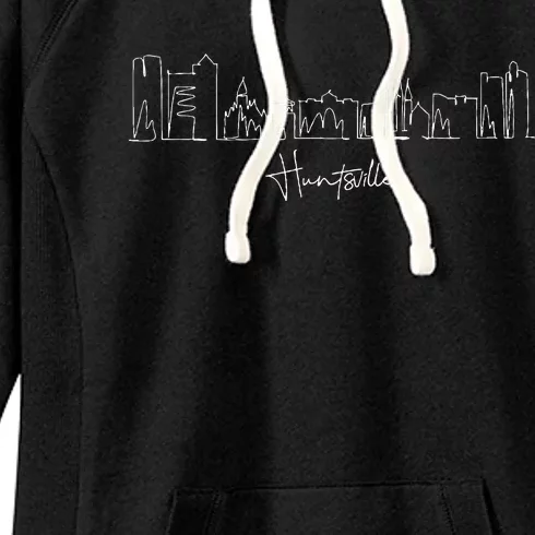 City Skyline Huntsville Alabama Women's Fleece Hoodie