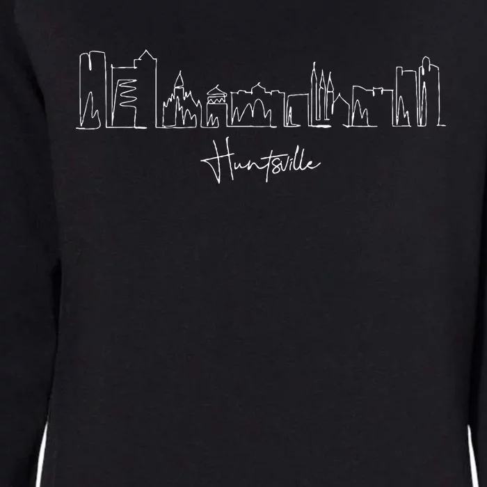 City Skyline Huntsville Alabama Womens California Wash Sweatshirt