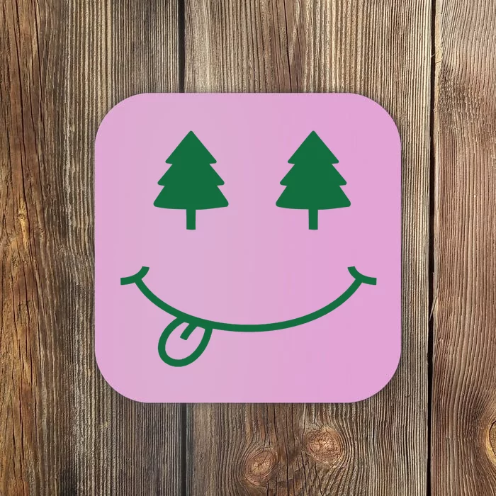 Christmas Smiley Holiday Coaster