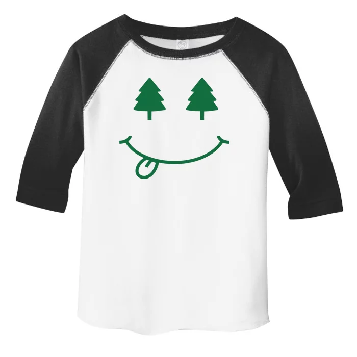 Christmas Smiley Holiday Toddler Fine Jersey T-Shirt