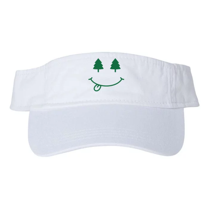 Christmas Smiley Holiday Valucap Bio-Washed Visor