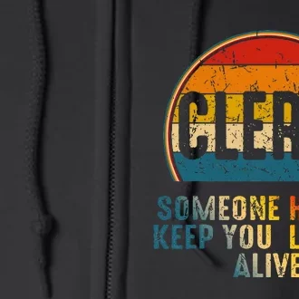 Cleric Someone Has To Keep You Losers Alive Full Zip Hoodie