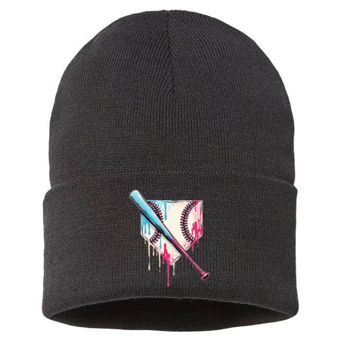 Cool Sport Home Plate Drip With Sprinkles Drip Sustainable Knit Beanie