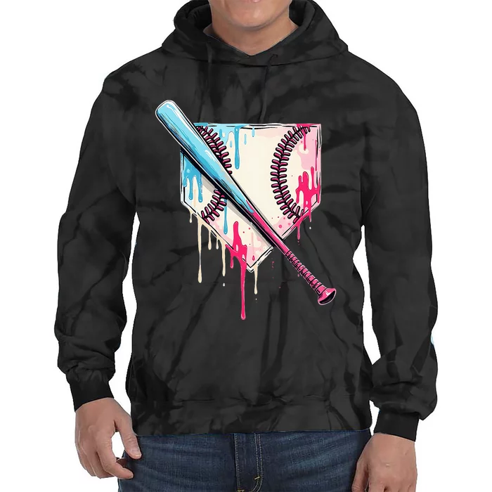 Cool Sport Home Plate Drip With Sprinkles Drip Tie Dye Hoodie