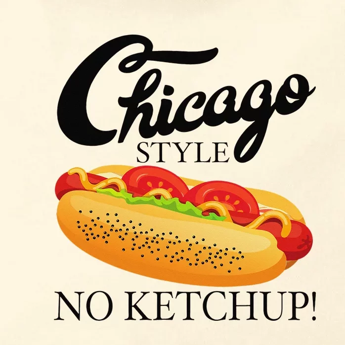 Chicago Style Hot Dog Summer 4th Of July No Ketchup Gift Zip Tote Bag