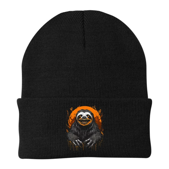 Cute Sloth Halloween Funny Halloween Sloth Gifts Graphic Tee Knit Cap Winter Beanie