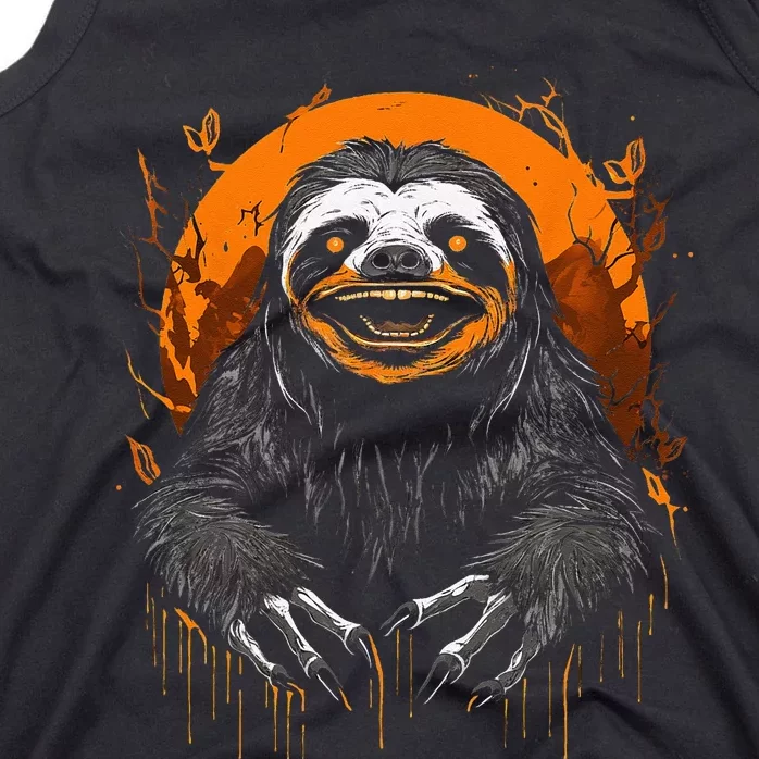 Cute Sloth Halloween Funny Halloween Sloth Gifts Graphic Tee Tank Top