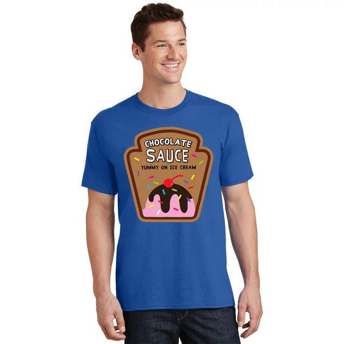 Chocolate Sauce Halloween Costume Condiment Ice Cream T-Shirt