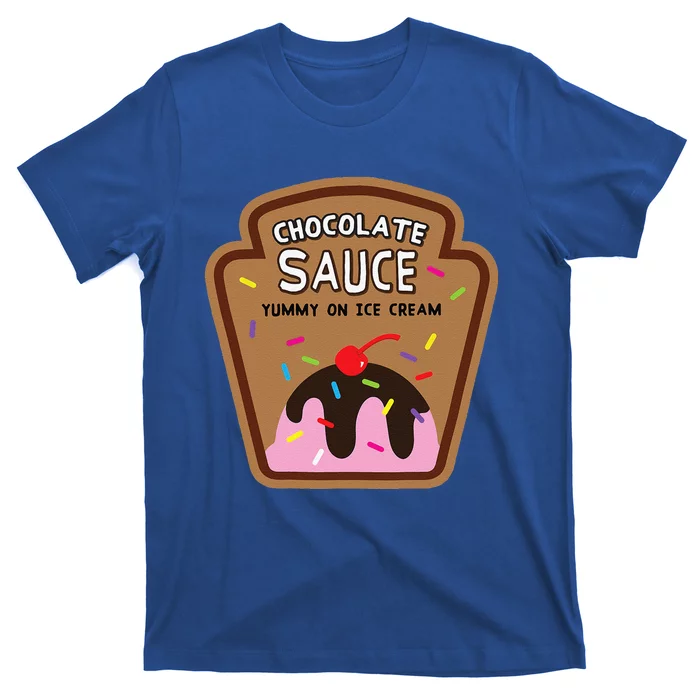 Chocolate Sauce Halloween Costume Condiment Ice Cream T-Shirt