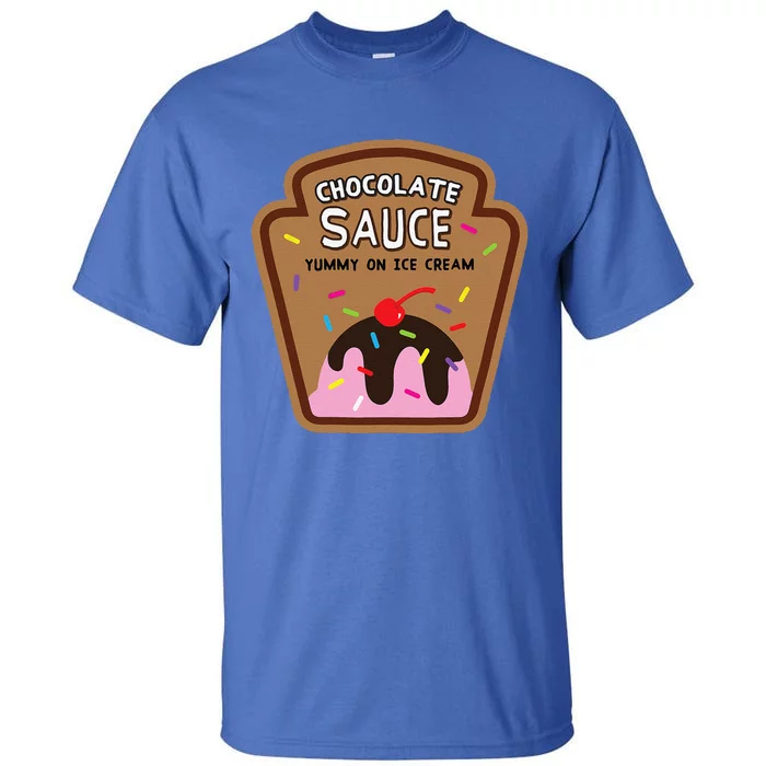 Chocolate Sauce Halloween Costume Condiment Ice Cream Tall T-Shirt