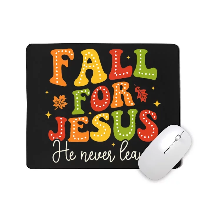 Christian Sayings Halloween Fall For Jesus Religious Mousepad