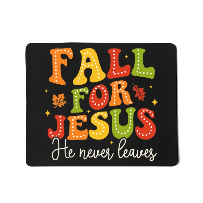 Christian Sayings Halloween Fall For Jesus Religious Mousepad