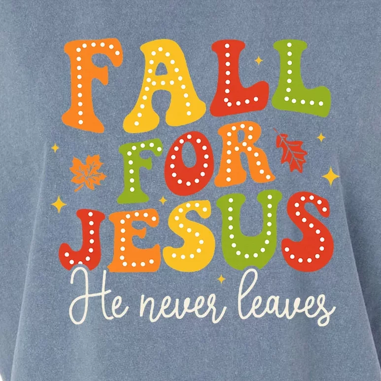 Christian Sayings Halloween Fall For Jesus Religious Garment-Dyed Women's Muscle Tee