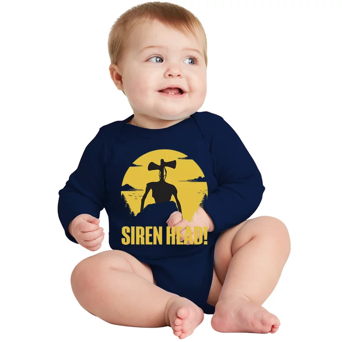 Creepy Siren Head Costume Folklore Halloween Baby Long Sleeve Bodysuit