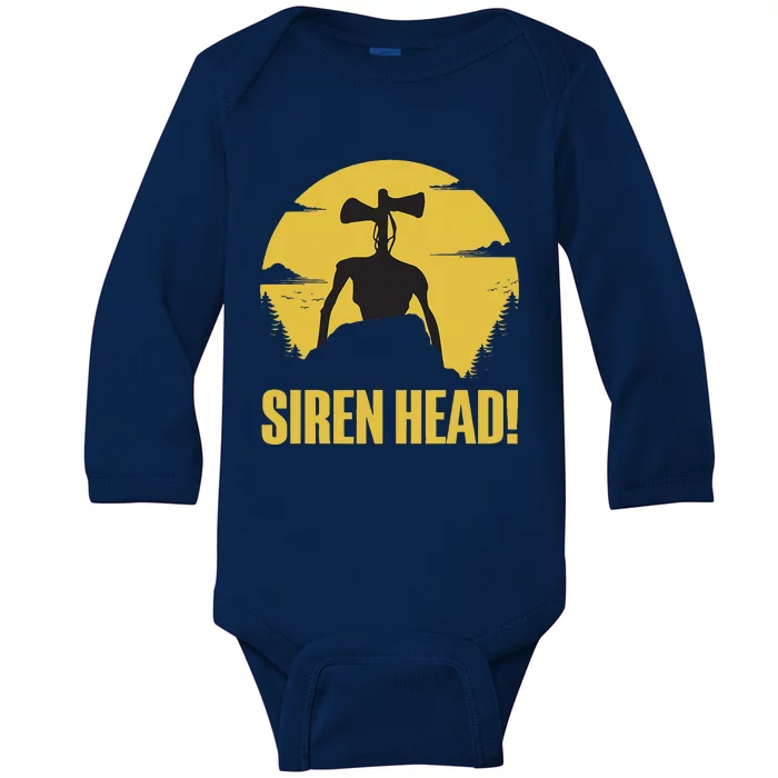 Creepy Siren Head Costume Folklore Halloween Baby Long Sleeve Bodysuit