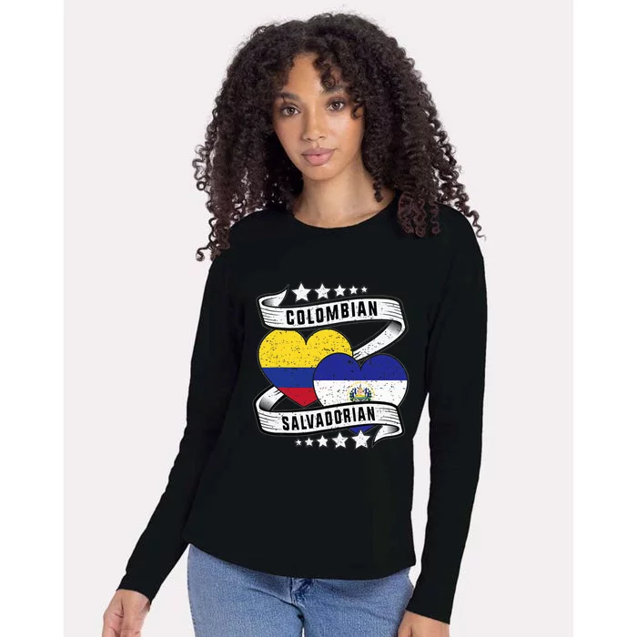 Colombian Salvadorean half Salvadorian half Colombian Womens Cotton Relaxed Long Sleeve T-Shirt