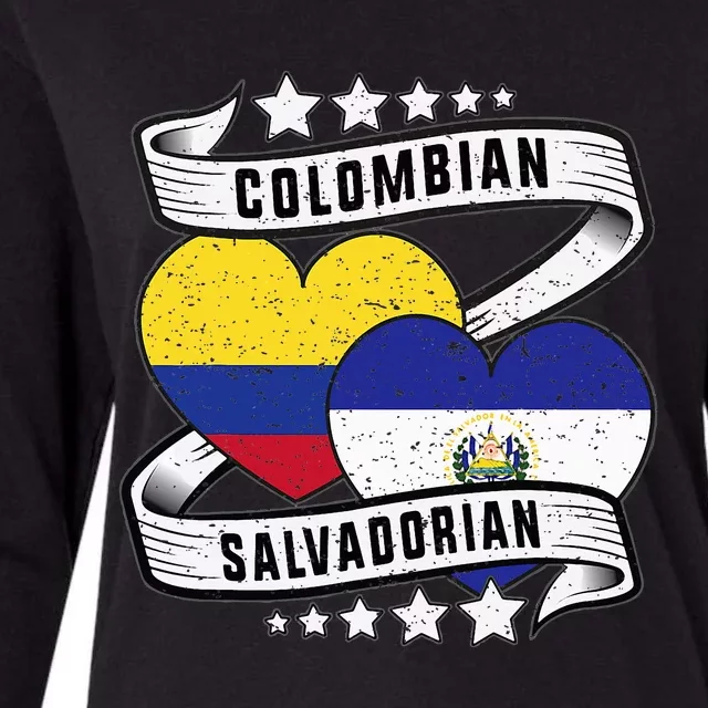 Colombian Salvadorean half Salvadorian half Colombian Womens Cotton Relaxed Long Sleeve T-Shirt