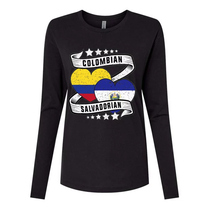 Colombian Salvadorean half Salvadorian half Colombian Womens Cotton Relaxed Long Sleeve T-Shirt