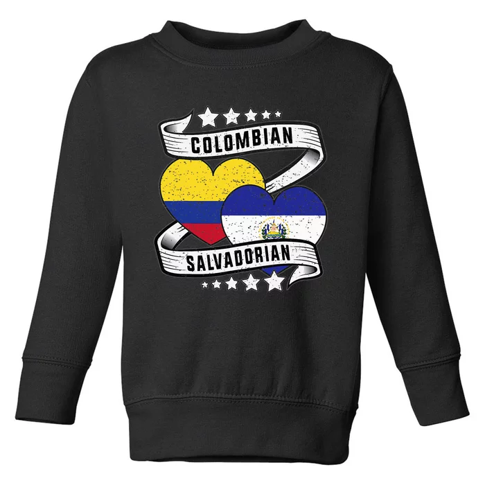 Colombian Salvadorean half Salvadorian half Colombian Toddler Sweatshirt