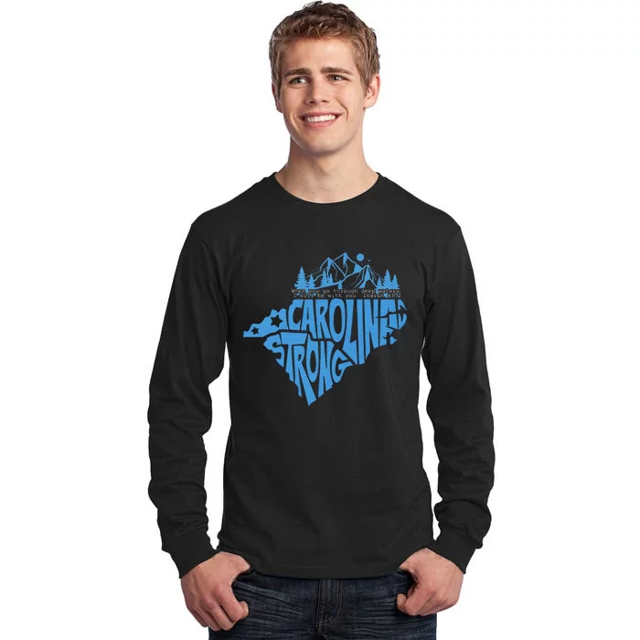 Carolina Strong Hurricane Relief Western Nc Tall Long Sleeve T-Shirt