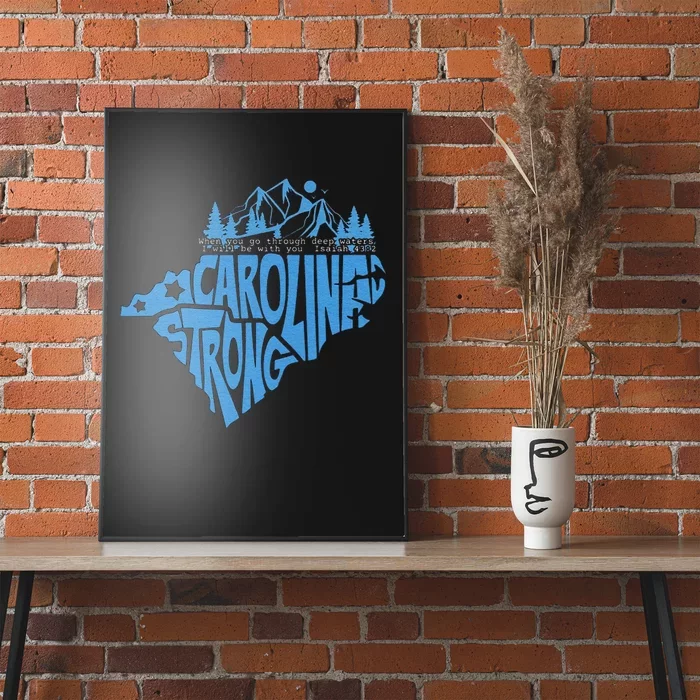 Carolina Strong Hurricane Relief Western Nc Poster