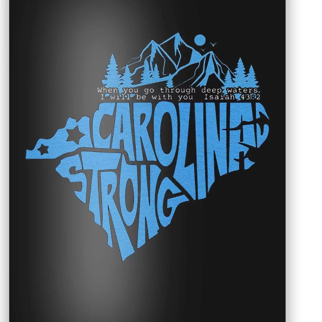 Carolina Strong Hurricane Relief Western Nc Poster