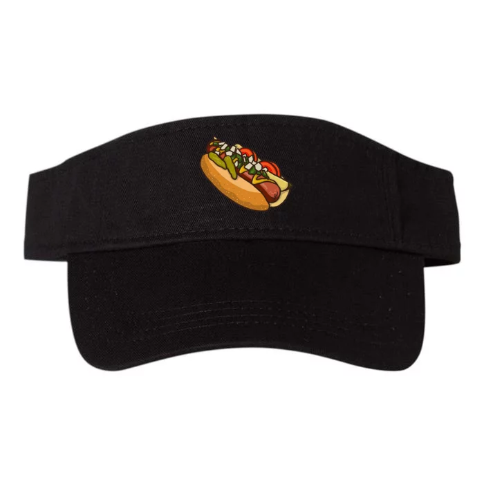 Chicago Style Hot Dog Lover Valucap Bio-Washed Visor