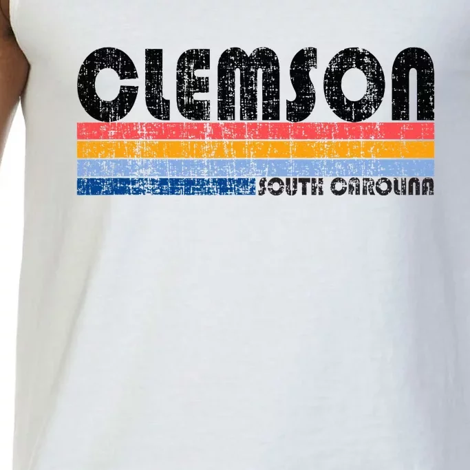 Clemson Sc Hometown Pride Retro 70s 80s Style Comfort Colors® Tank Top