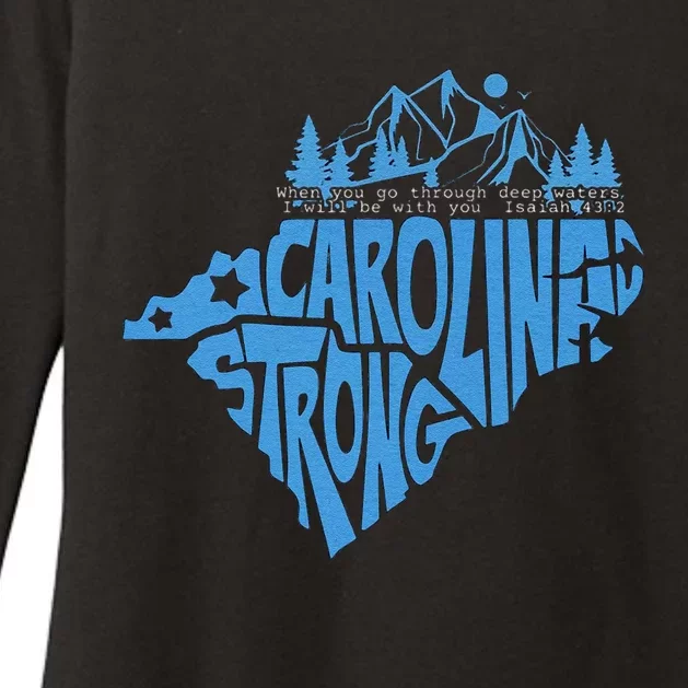 Carolina Strong Hurricane Relief Western Nc Womens CVC Long Sleeve Shirt