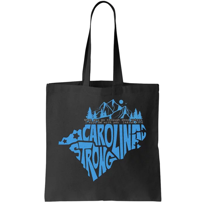 Carolina Strong Hurricane Relief Western Nc Tote Bag