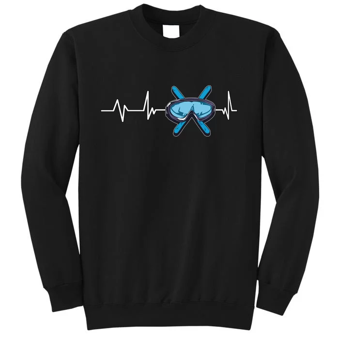 Colorado Ski Heartbeat Skiing Goggles Snow Mountain Winter Gifts Sweatshirt