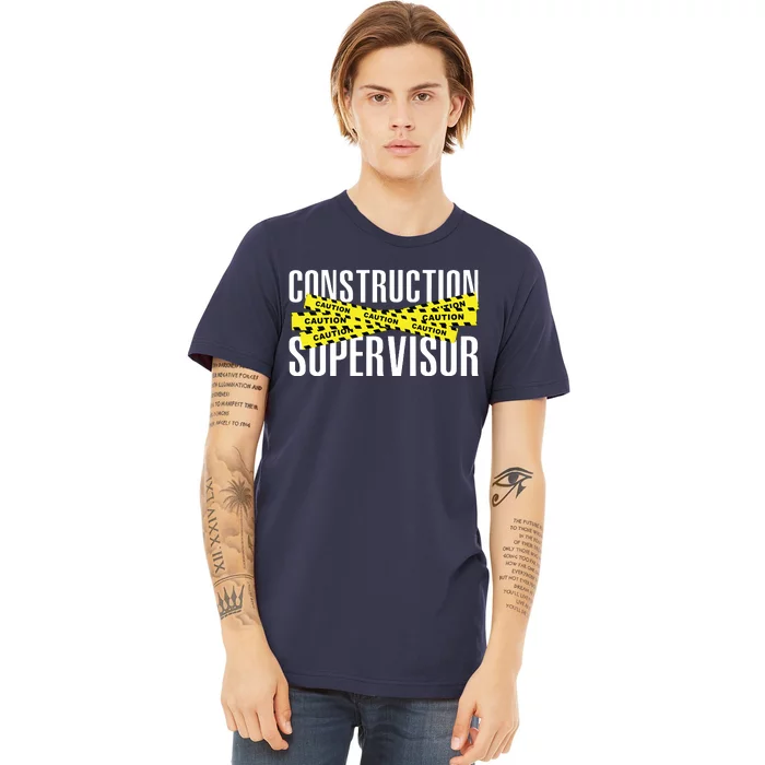 Construction Supervisor Highway Worker Premium T-Shirt