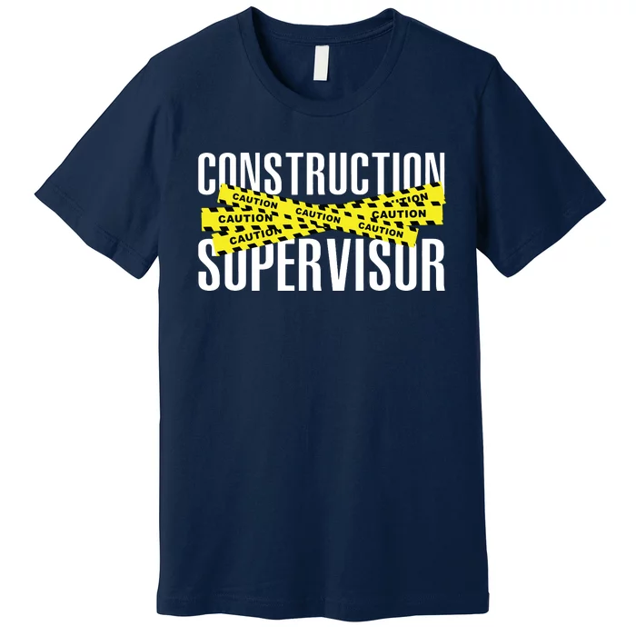 Construction Supervisor Highway Worker Premium T-Shirt