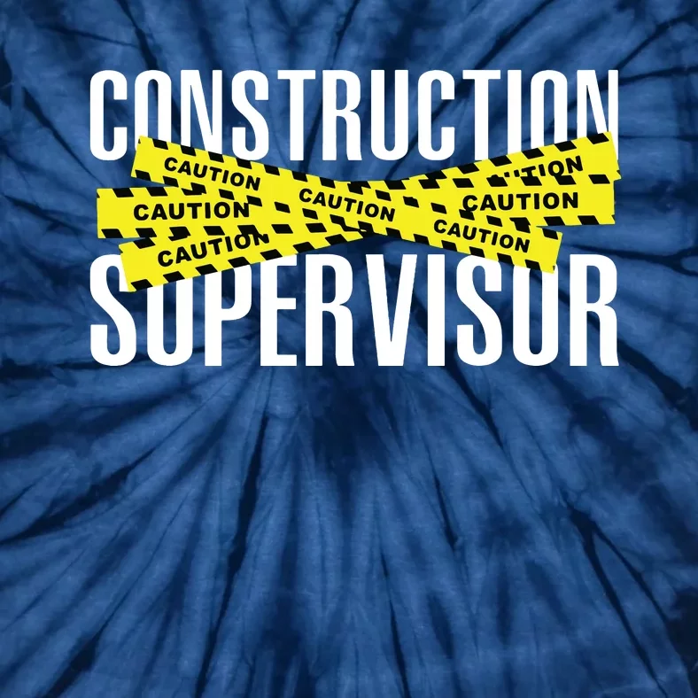 Construction Supervisor Highway Worker Tie-Dye T-Shirt