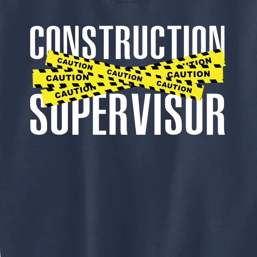 Construction Supervisor Highway Worker Kids Sweatshirt