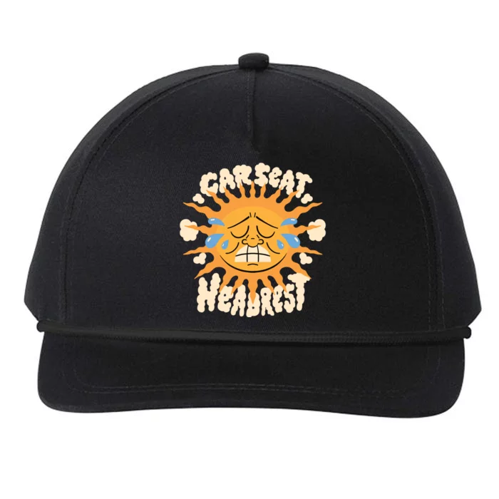 Car Seat Headrest Sun Snapback Five-Panel Rope Hat