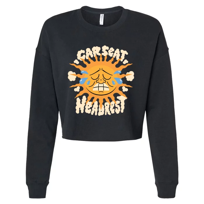 Car Seat Headrest Sun Cropped Pullover Crew