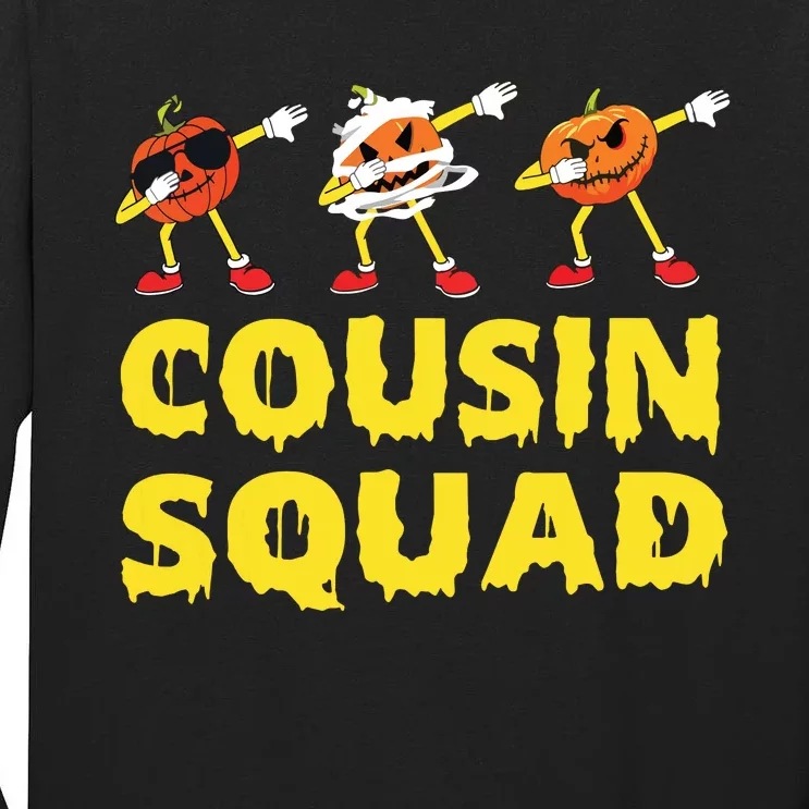 Cousin Squad Halloween Cousin Crew Funny Halloween Pumpkins Tall Long Sleeve T-Shirt