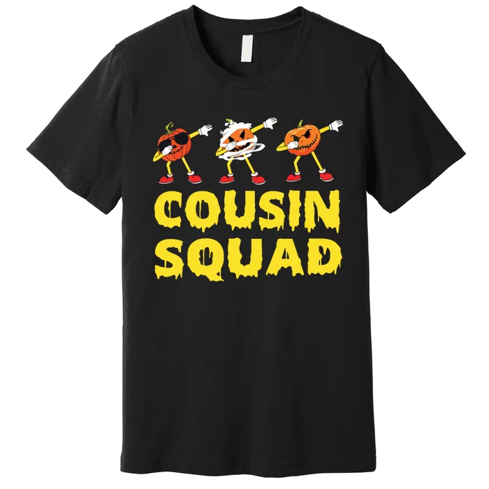 Cousin Squad Halloween Cousin Crew Funny Halloween Pumpkins Premium T-Shirt