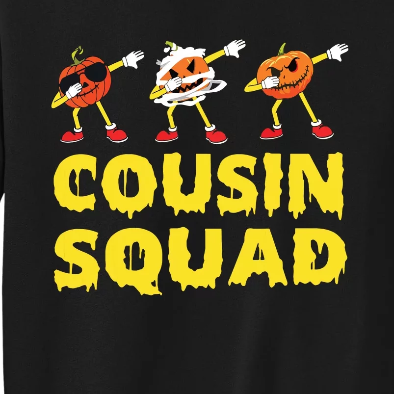 Cousin Squad Halloween Cousin Crew Funny Halloween Pumpkins Tall Sweatshirt