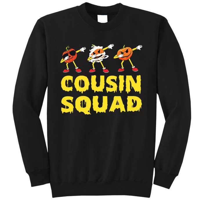 Cousin Squad Halloween Cousin Crew Funny Halloween Pumpkins Tall Sweatshirt